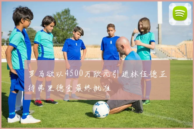 罗马欲以4500万欧元引进林伍德正待弗里德金最终批准